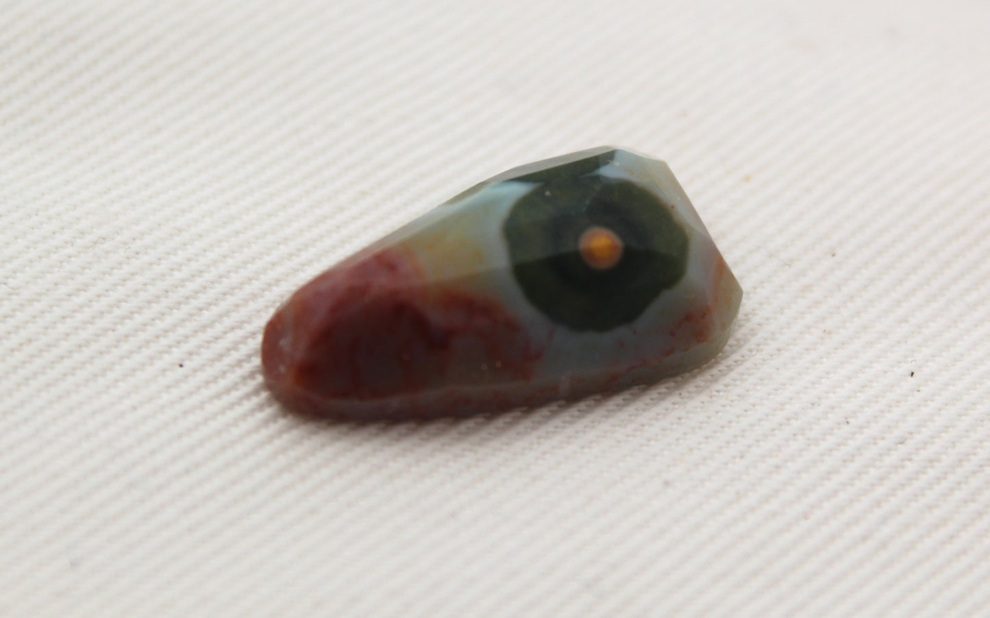Small Rose cut Ocean Jasper Cabochon Gemstone freeform green