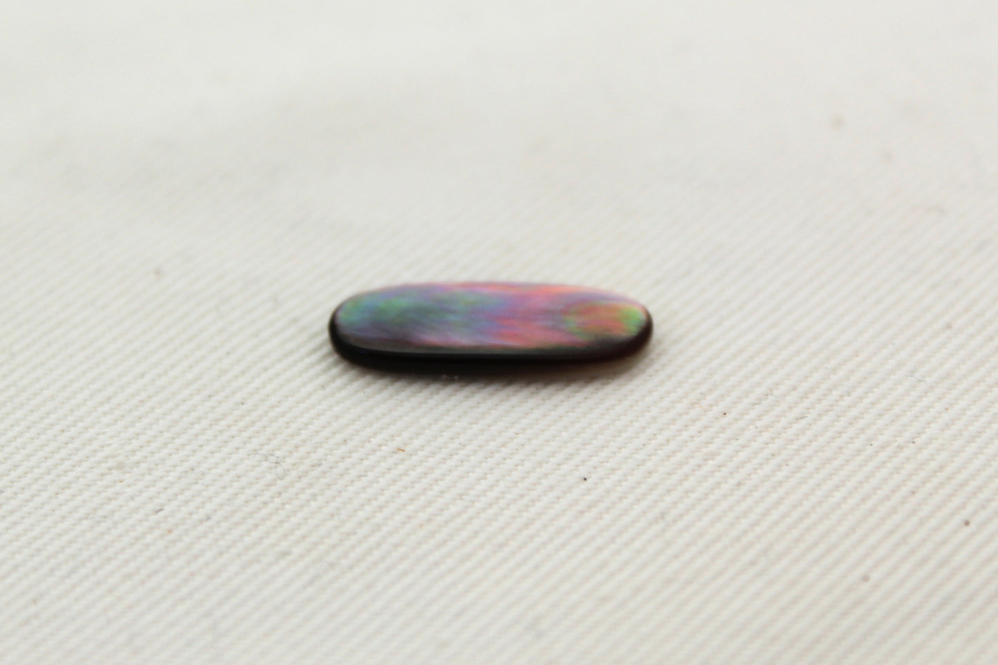Two Mother of Pearl cabochons Gemstone long oval 6x17MM