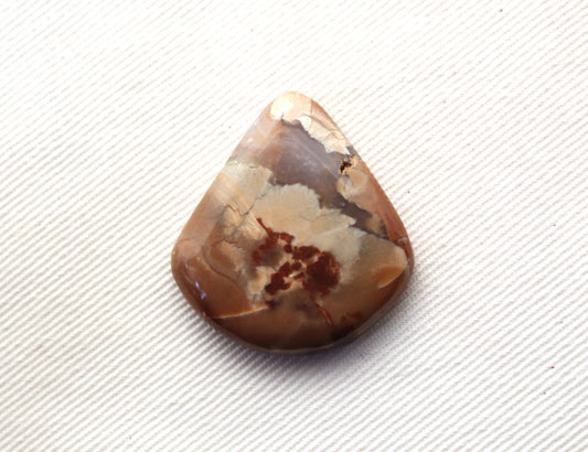 Natural Agate Cabochon Gemstone beige brown