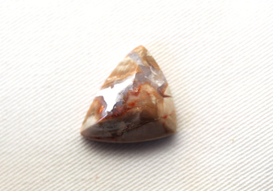 Natural Agate Cabochon Gemstone beige triangle