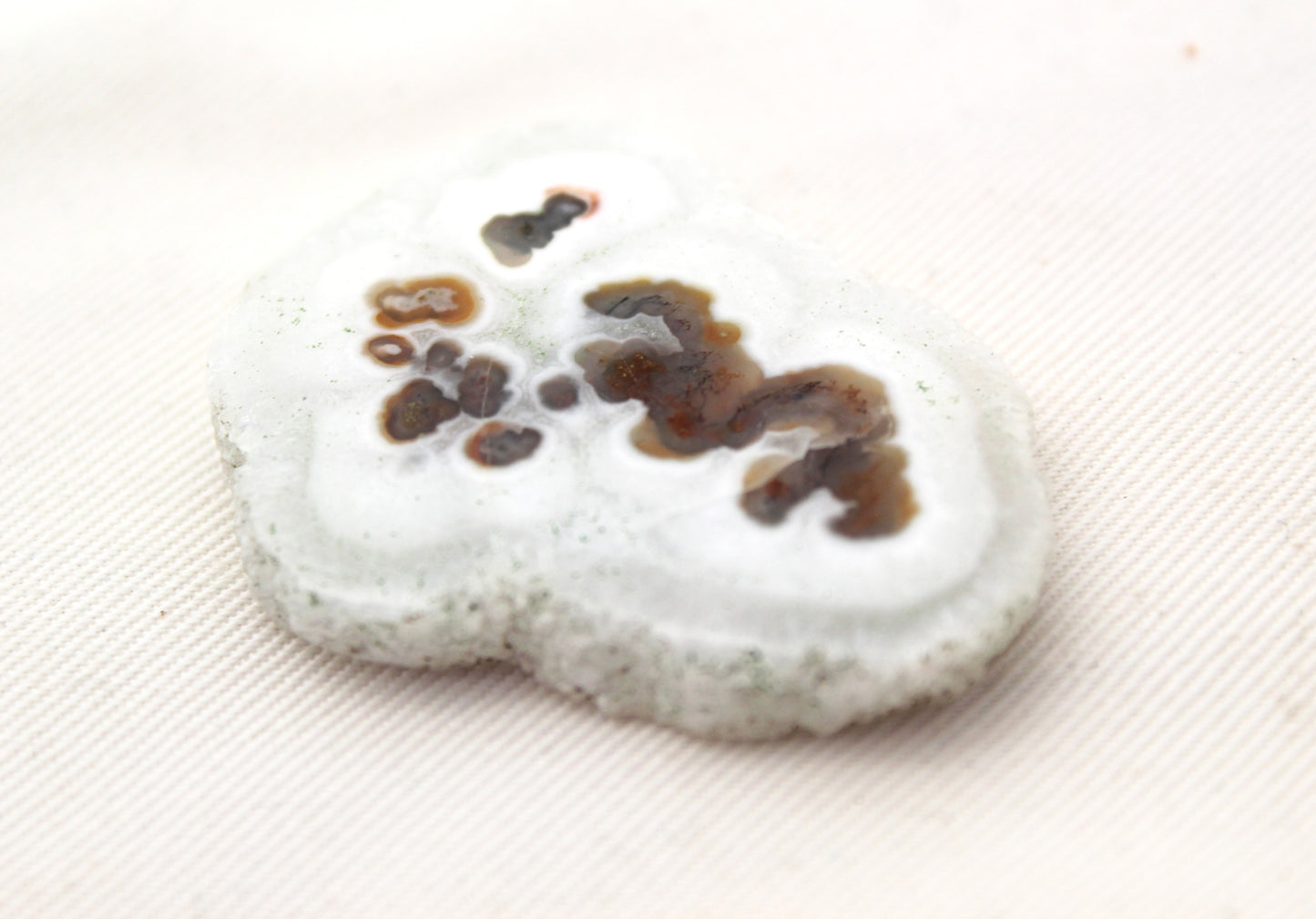 Large Solar quartz gemstone druzy freeform white brown