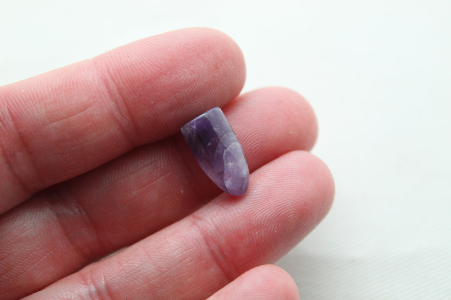 One Amethyst Bullet Gemstone light purple