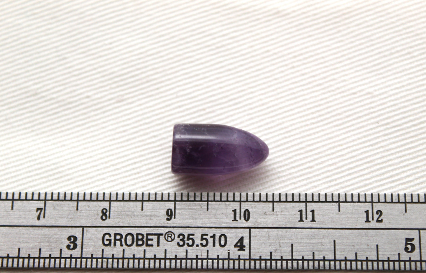 One Amethyst Bullet Gemstone light purple