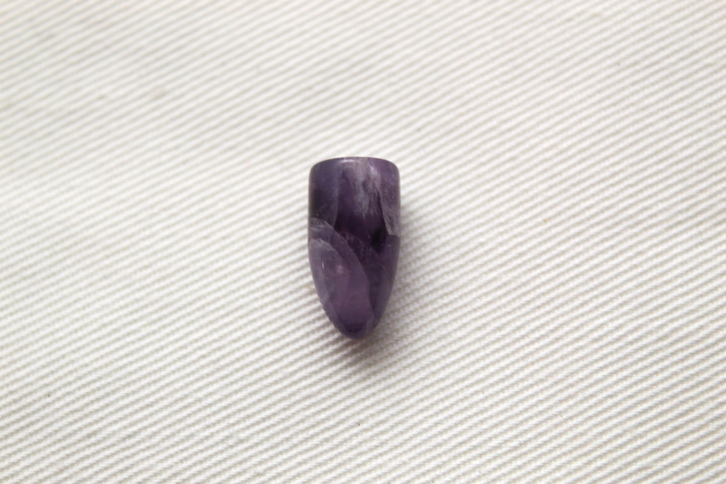 One Amethyst Bullet Gemstone light purple