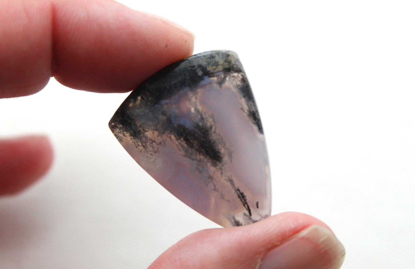 Purple Moss Agate Cabochon