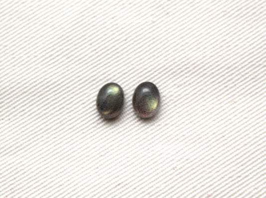 Small Oval Labradorite Pair Cabochon 8X6MM