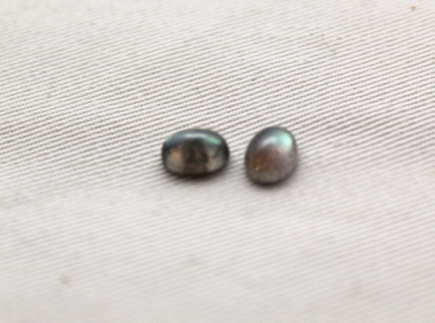 Small Oval Labradorite Pair Cabochon 8X6MM