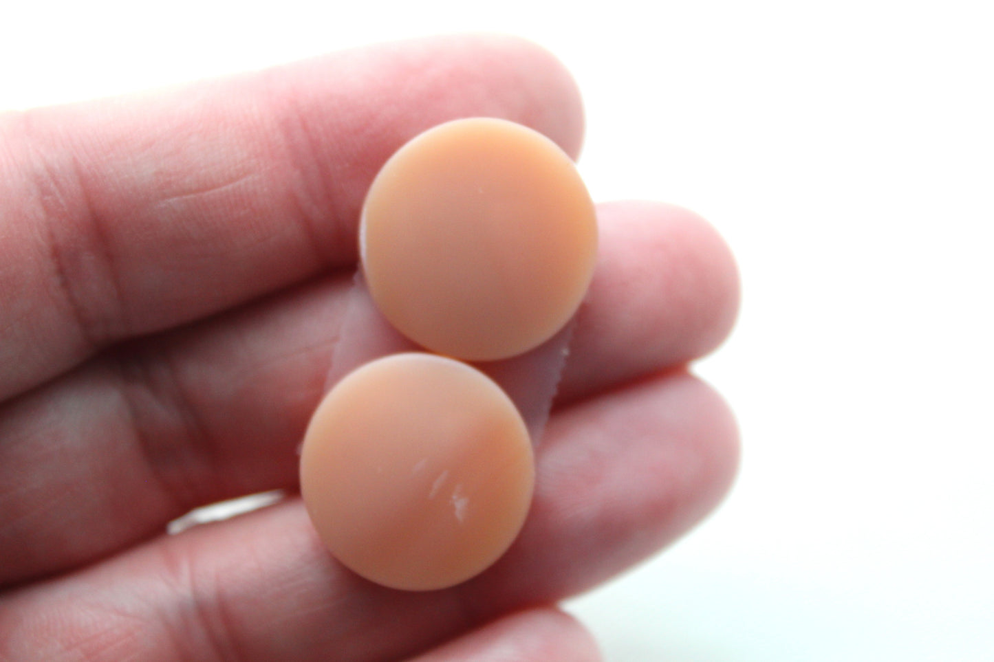 Carnelian Pair Cabochons round 18MM