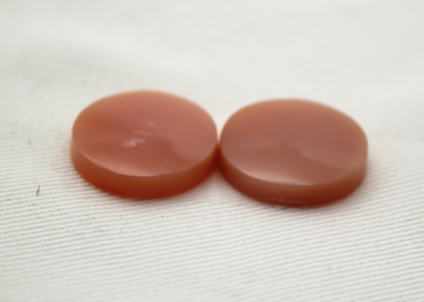 Carnelian Pair Cabochons round 18MM