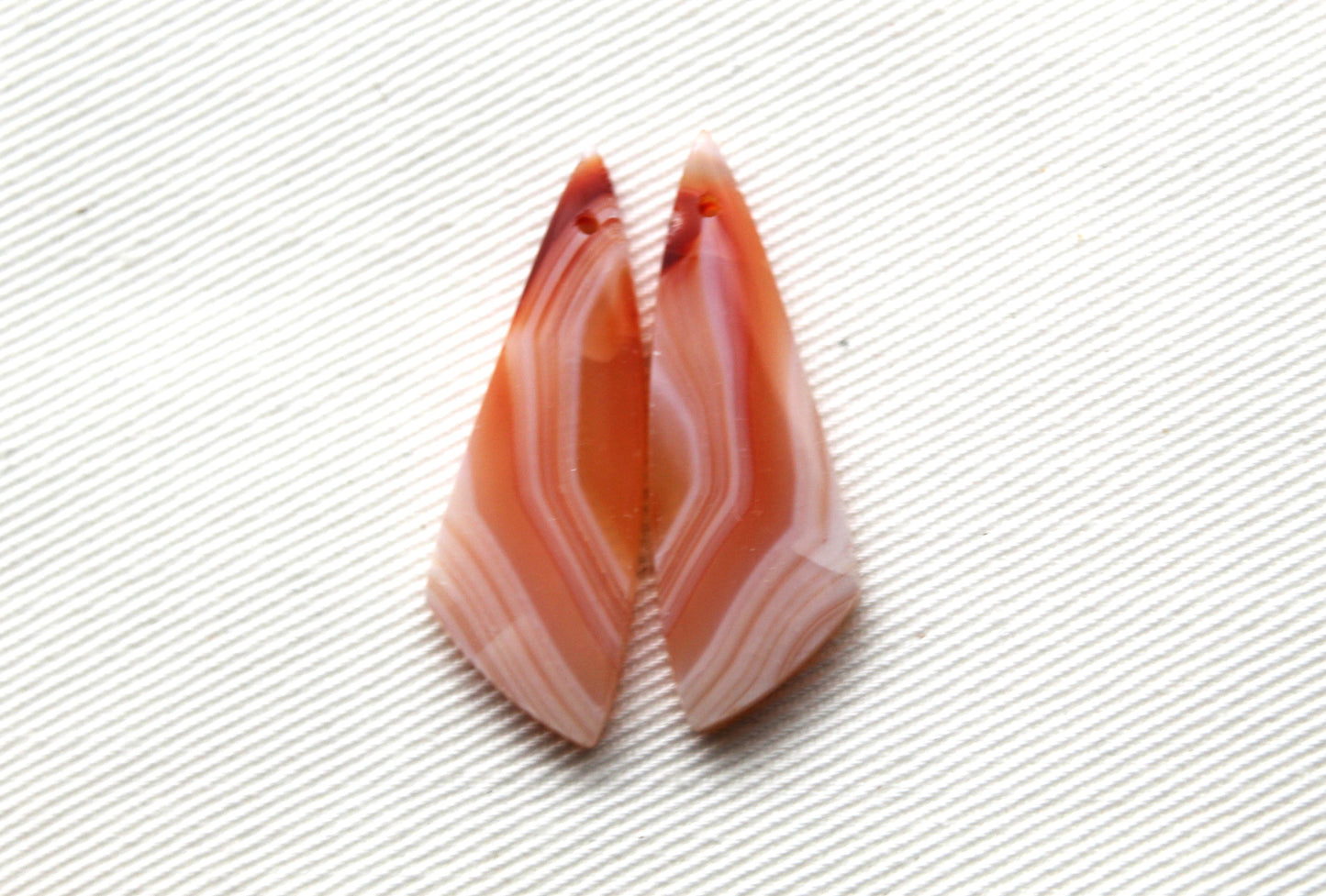 Banded Agate Cabochon Gemstone orange