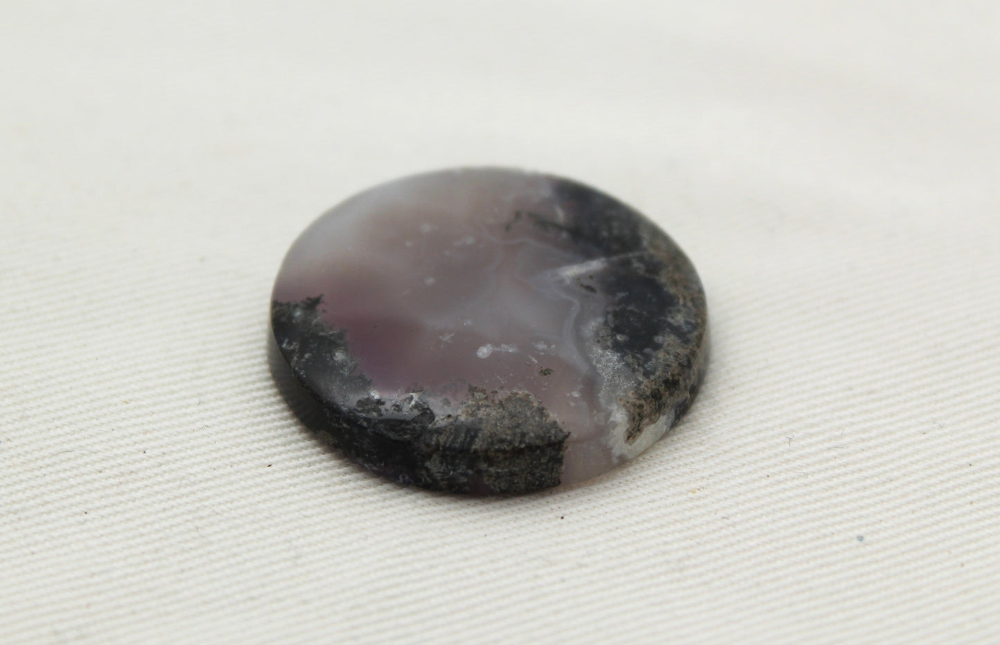 Purple Moss Agate Cabochon round 31MM