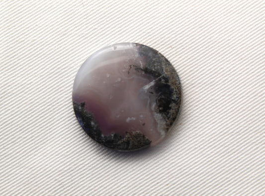 Purple Moss Agate Cabochon round 31MM
