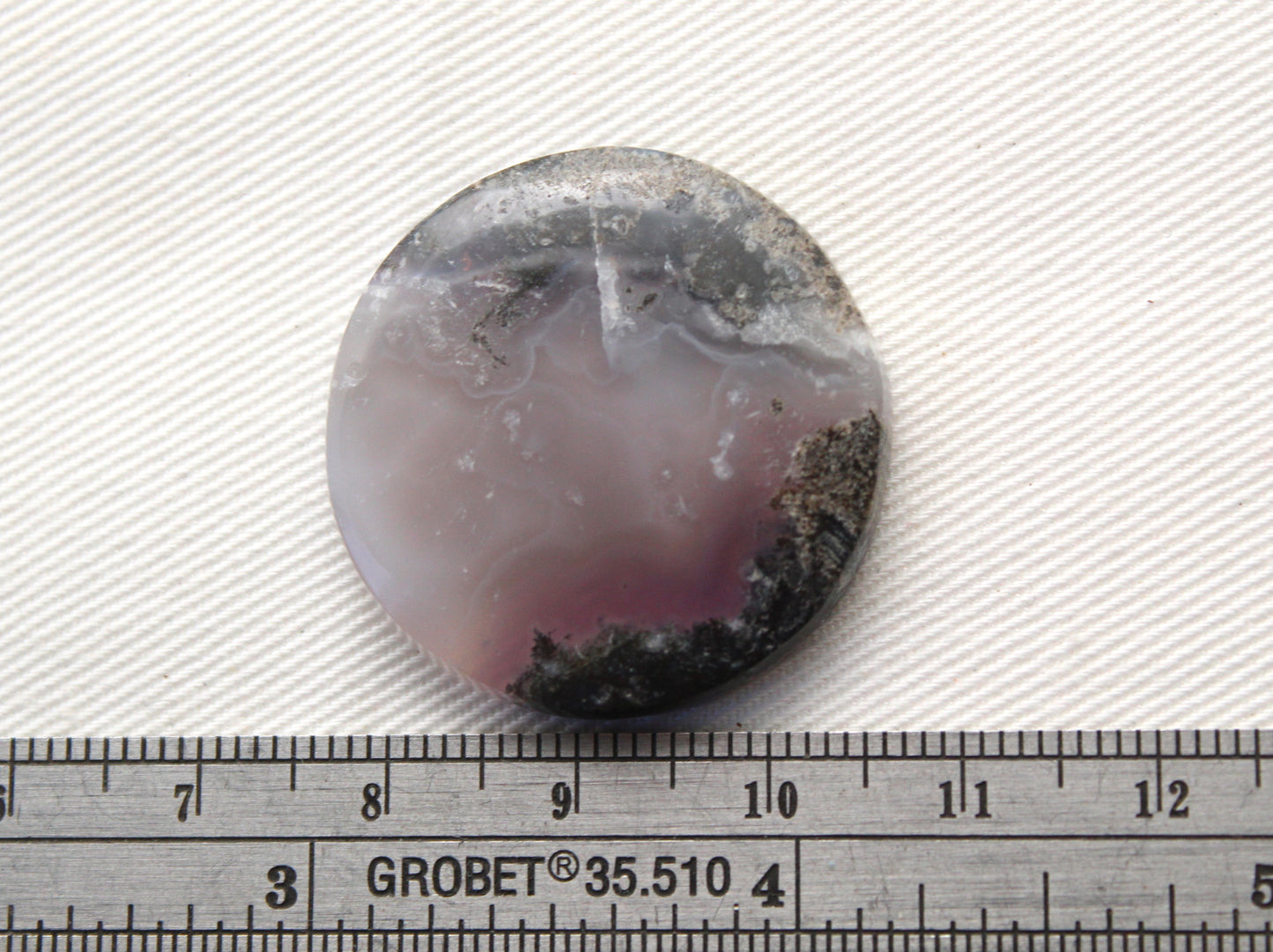 Purple Moss Agate Cabochon round 31MM