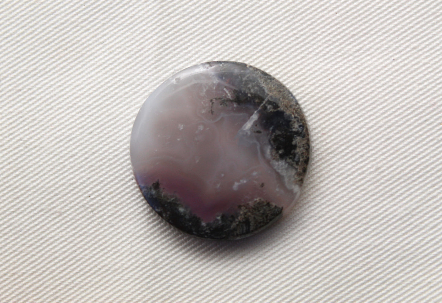 Purple Moss Agate Cabochon round 31MM