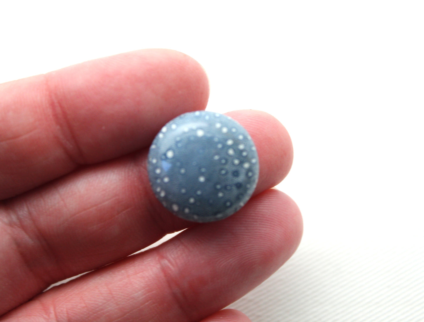 Blue Sponge Coral Gemstone round 18MM