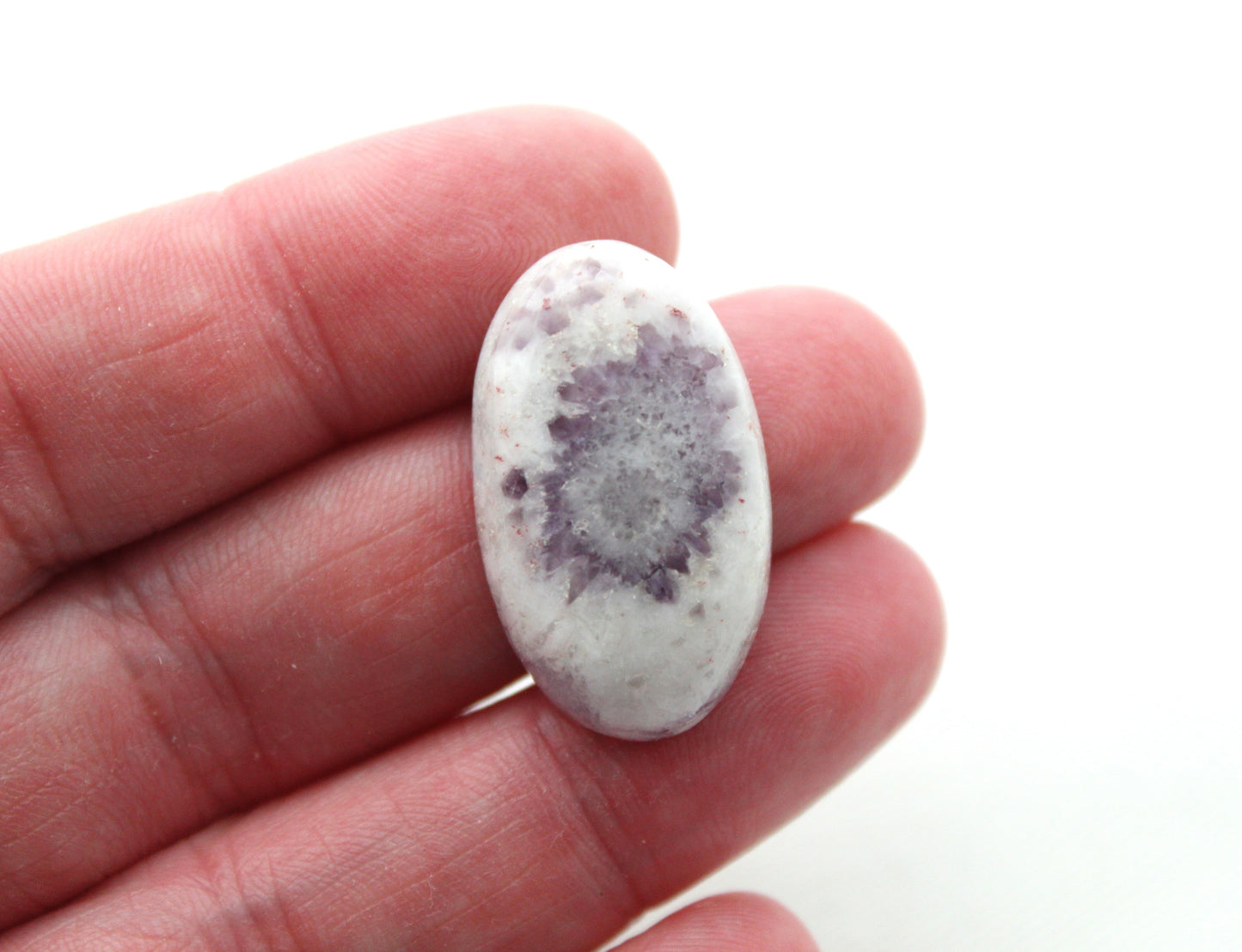 Amethyst Chevron freeform cabochon natural