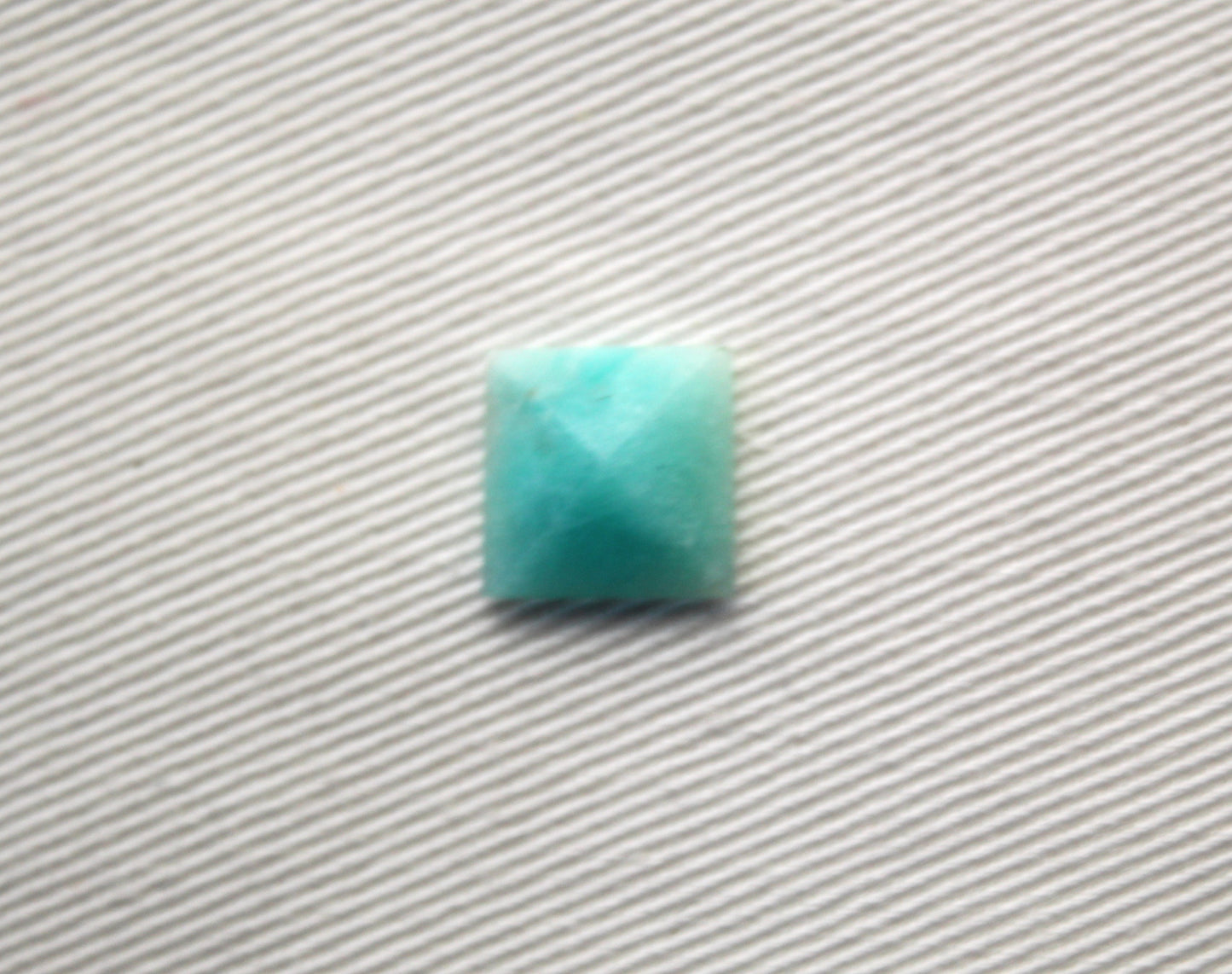 ONE Amazonite cabochon 10 MM Gemstone square pyramid