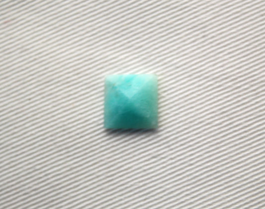 ONE Amazonite cabochon 10 MM Gemstone square pyramid