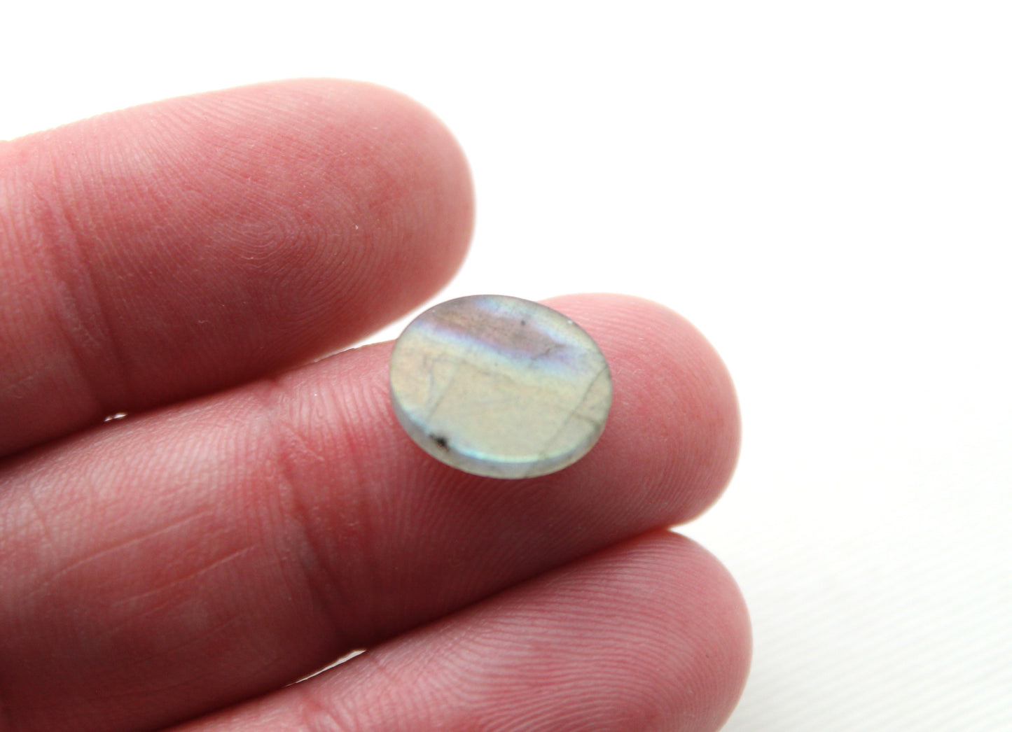 TWO Labradorite Flat Cabochon 10x12MM Oval