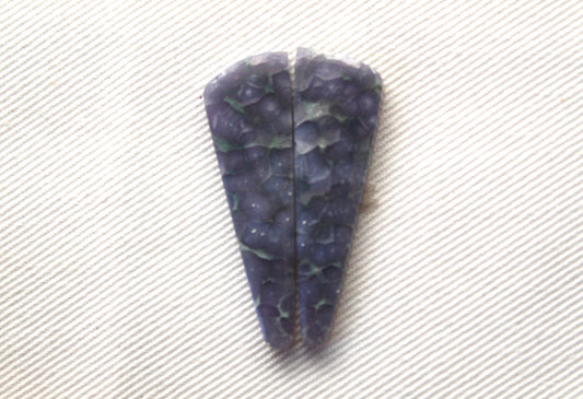 Pair Purple Grape Agate Cabochons gemstones natural