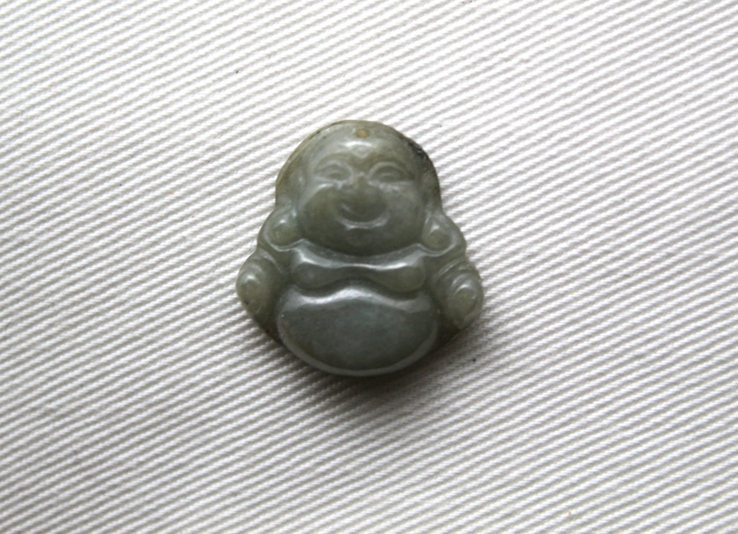 Happy Buddha Jade Green gemstone Cabochon drilled 21MM