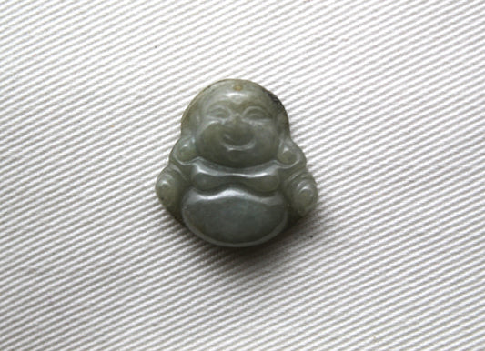 Happy Buddha Jade Green gemstone Cabochon drilled 21MM