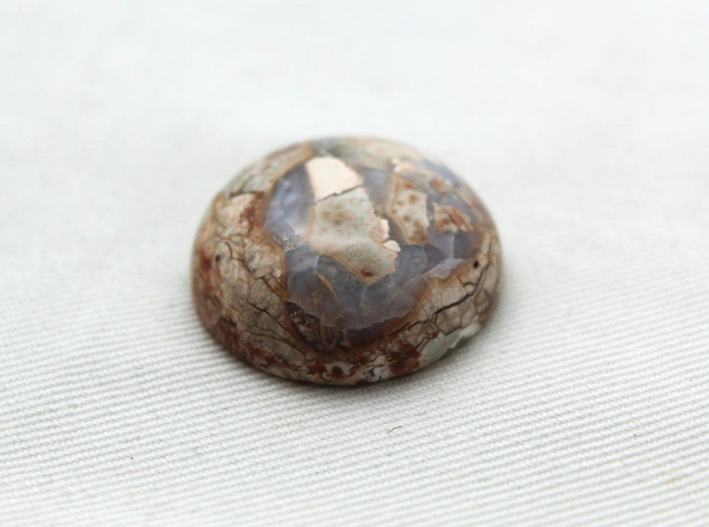 NICE Natural Agate Cabochon Gemstone beige round 26MM