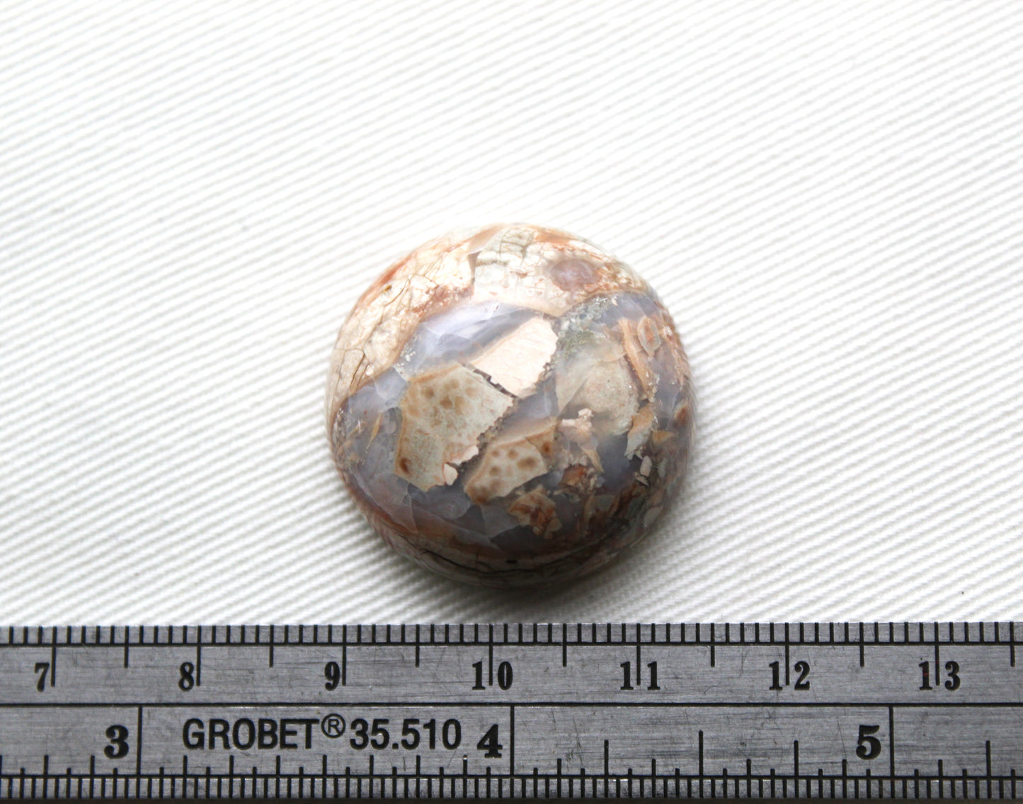 NICE Natural Agate Cabochon Gemstone beige round 26MM