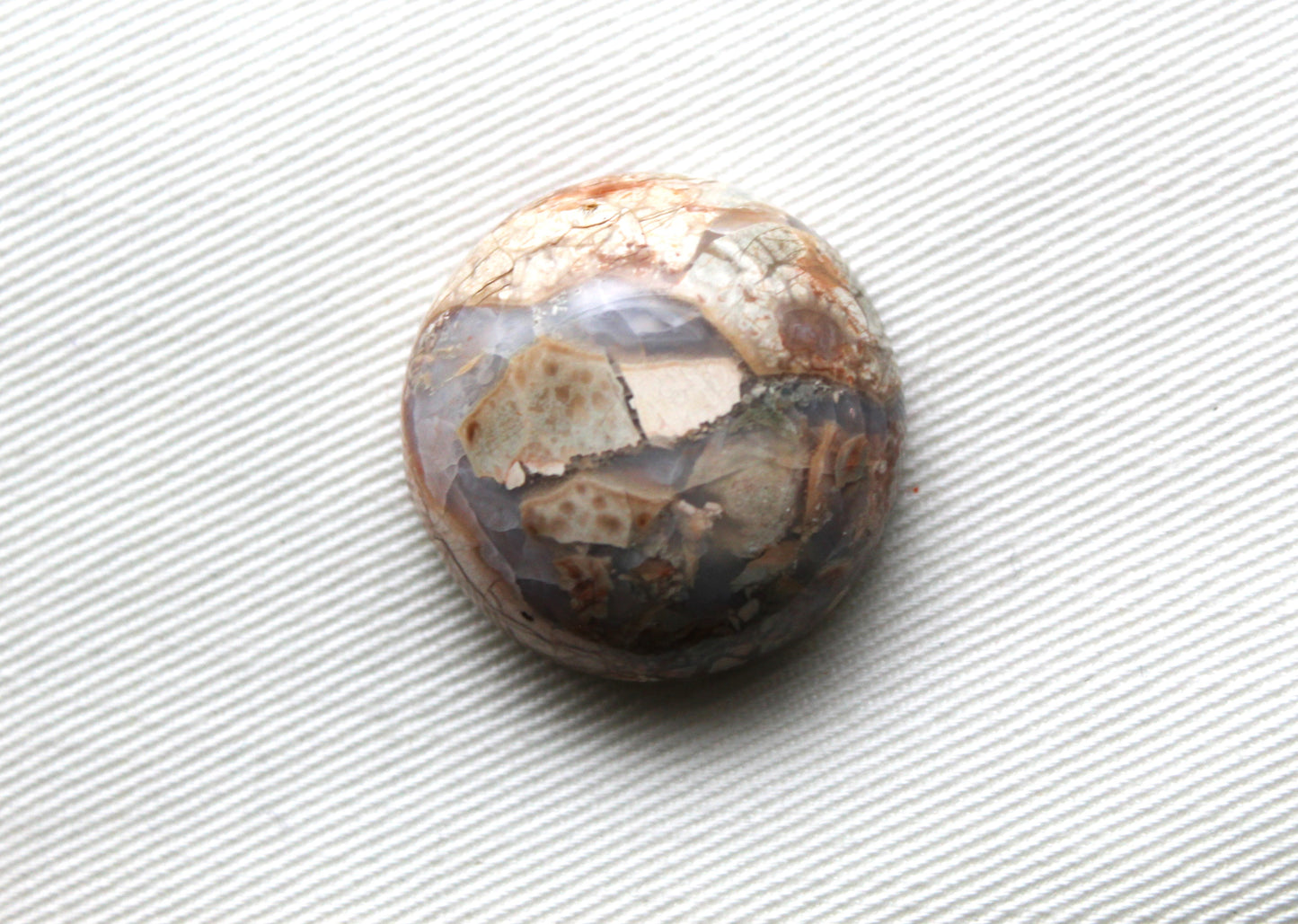 NICE Natural Agate Cabochon Gemstone beige round 26MM