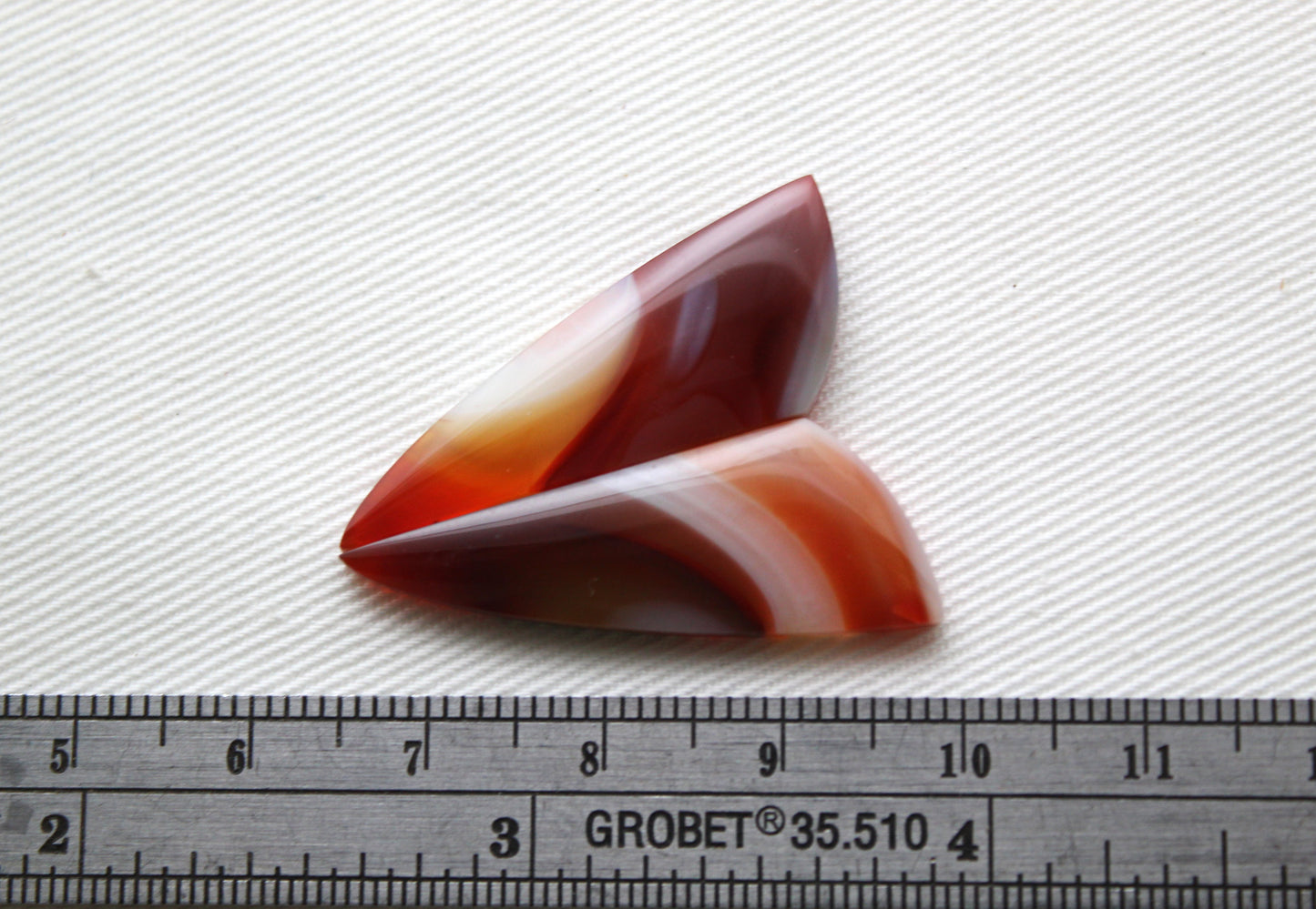 Banded Agates Cabochons Gemstone Pair