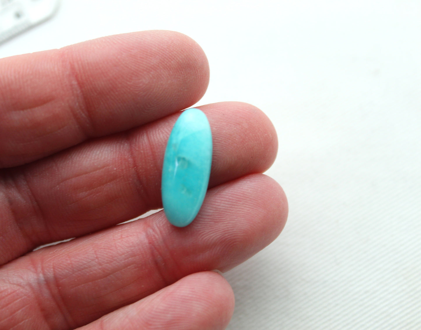 TWO cabochons Amazonite oval 8x20MM