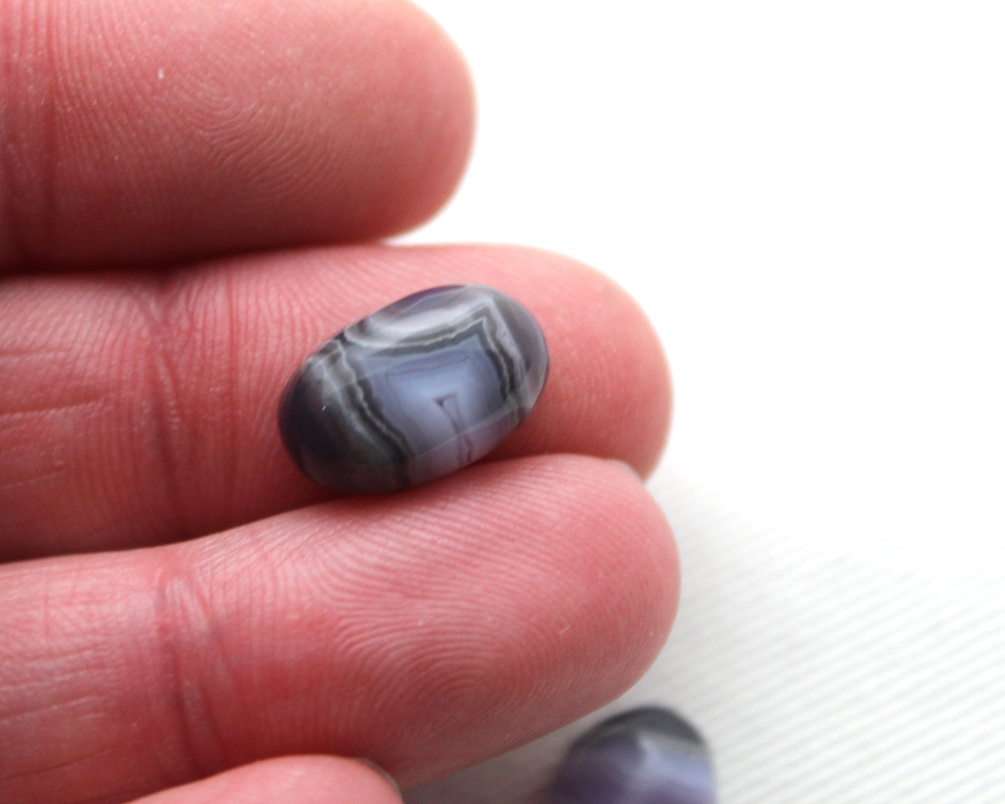 TWO small Purple Passion Agate Cabochons freeform