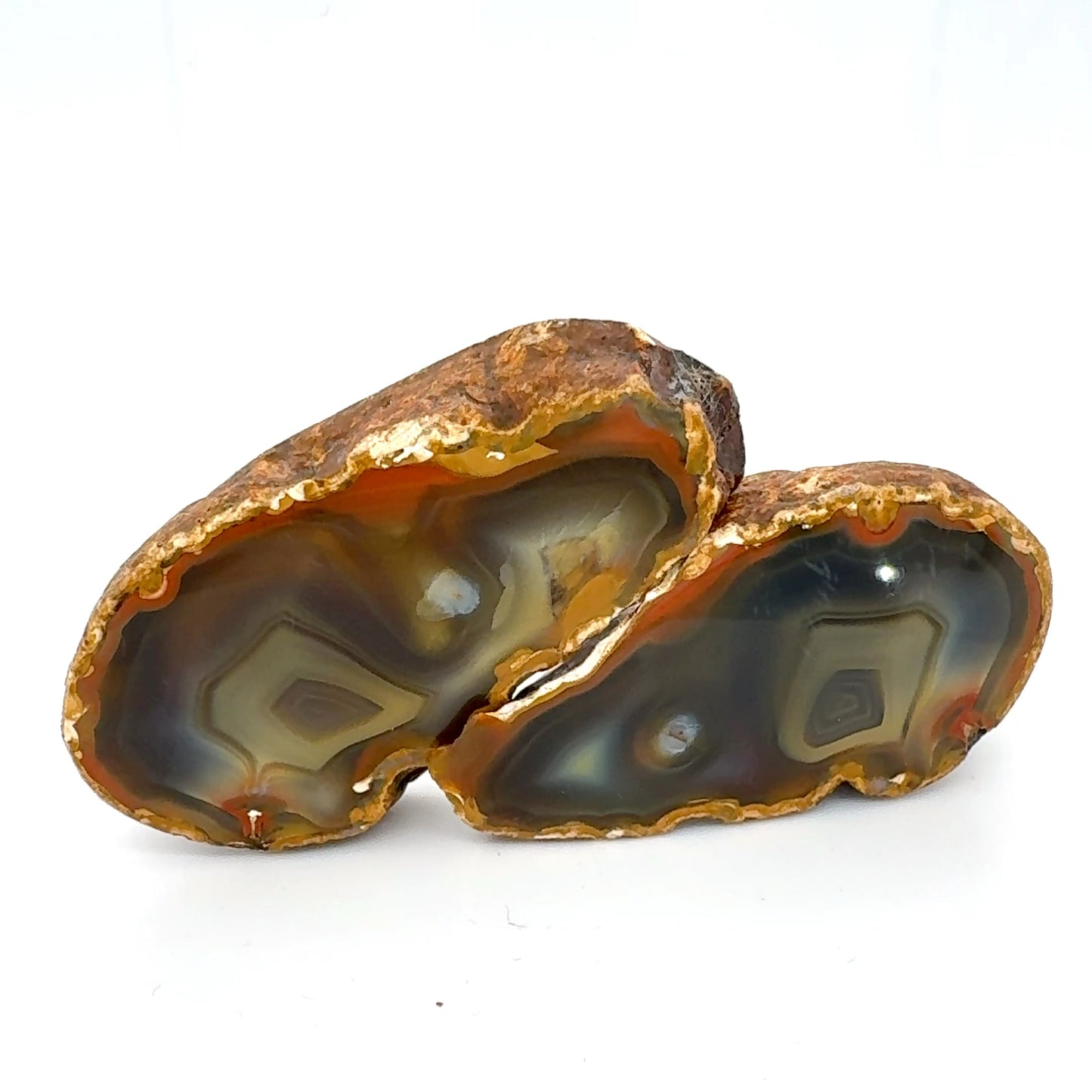 SUPERB Indonesian banded Agate nodule polished