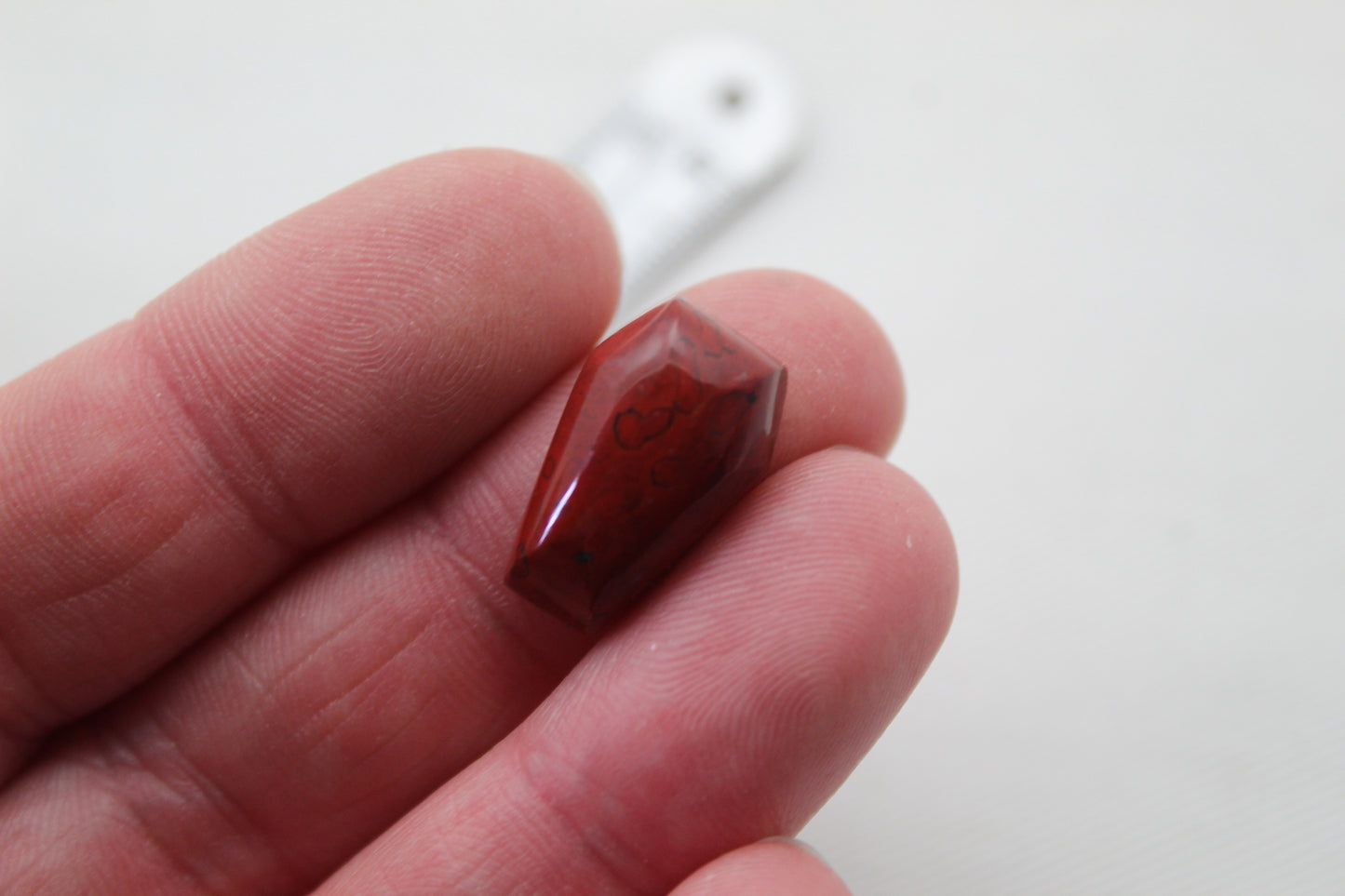 Small Jasper Cabochon Gemstone red