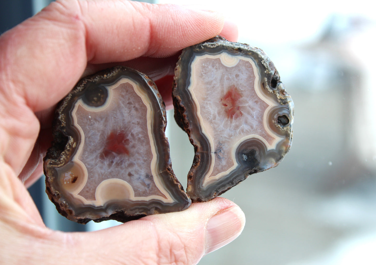 Gambiri Agate nodule polished