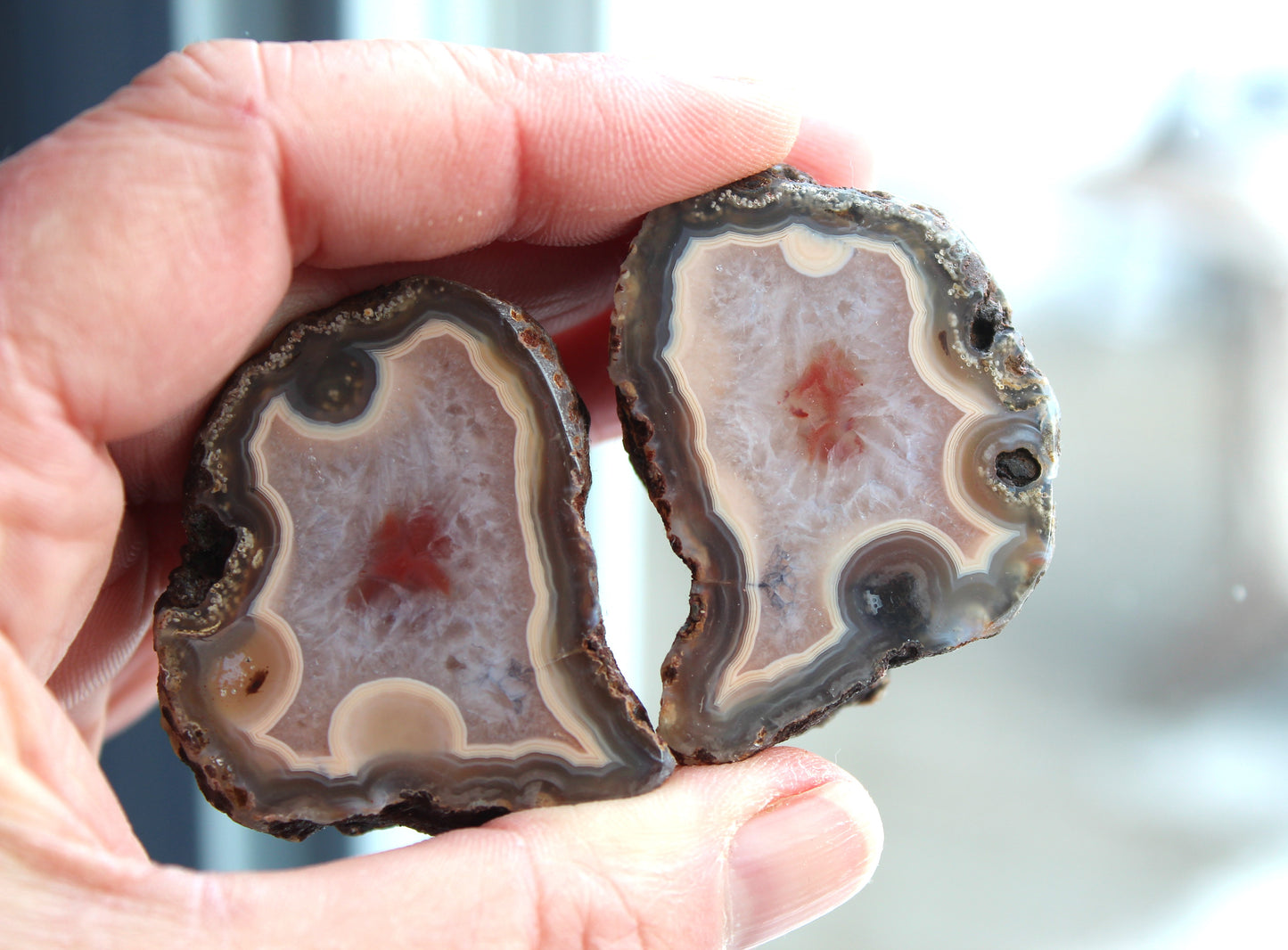 Gambiri Agate nodule polished