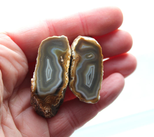 Indonesian banded Agate Small nodule polished&nbsp;