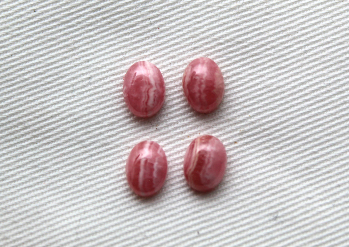 FOUR Amazonite Cabochon ovale pierre gemme 8x10MM vert
