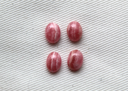 FOUR Amazonite Cabochon ovale pierre gemme 8x10MM vert