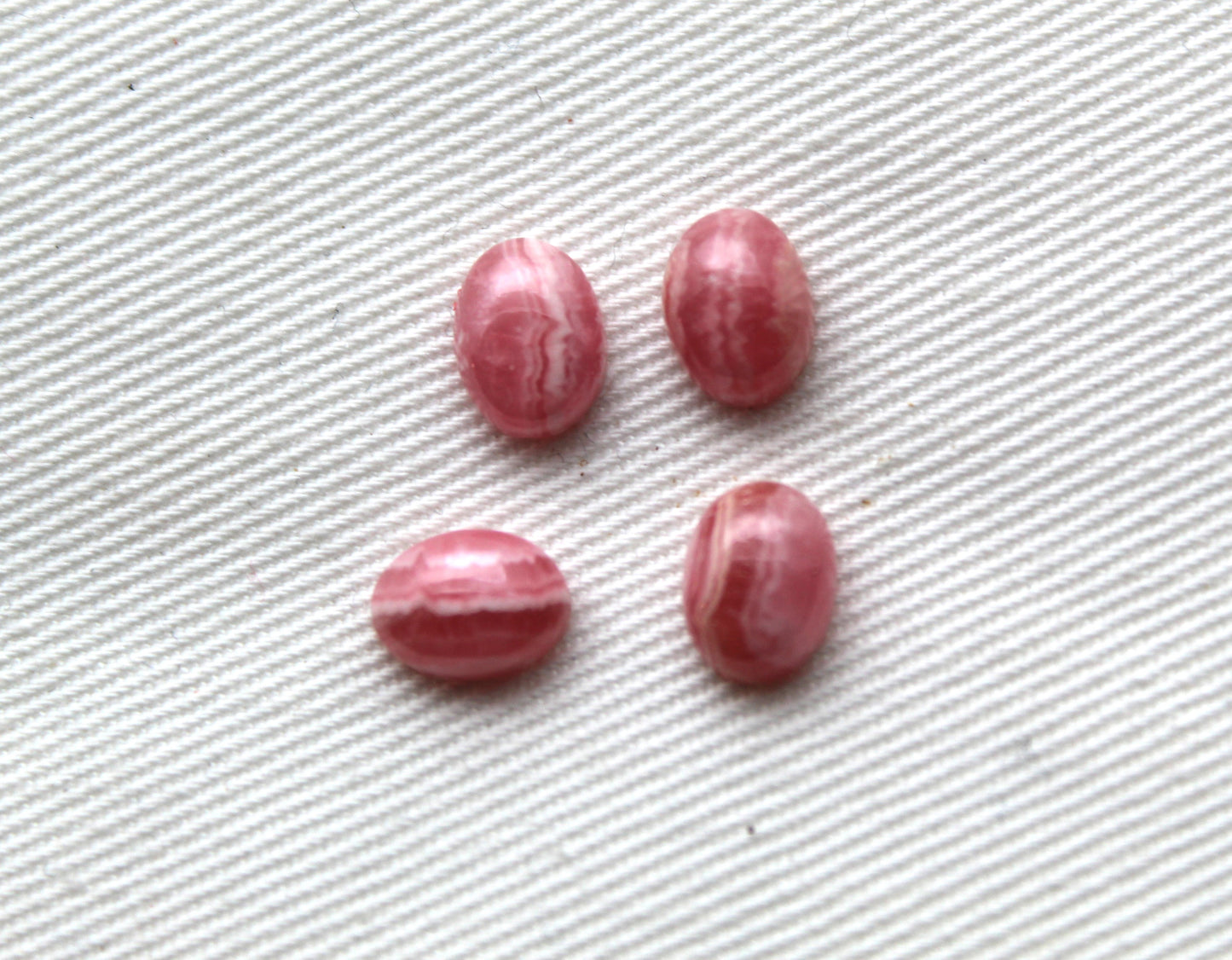 FOUR Amazonite Cabochon ovale pierre gemme 8x10MM vert
