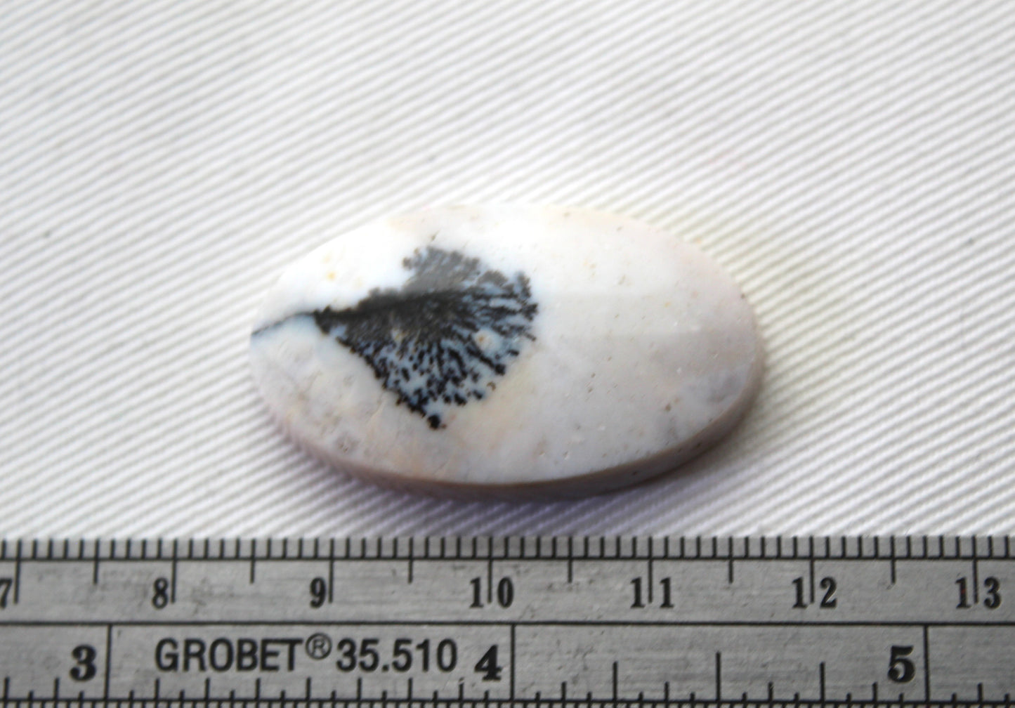 Dendritic Agate Cabochon Gemstone Oval beige black&nbsp;