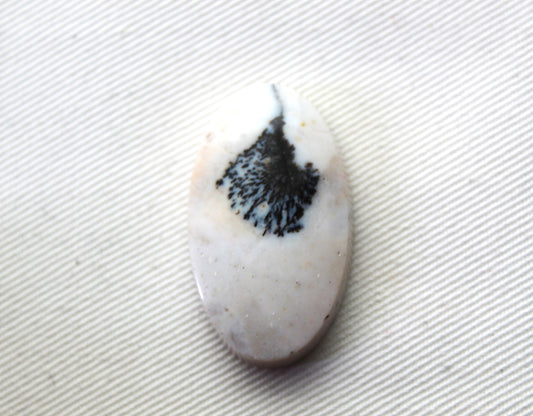 Dendritic Agate Cabochon Gemstone Oval beige black&nbsp;