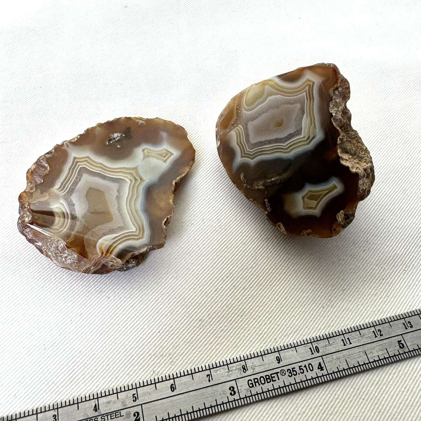 NICE Indonesian banded Agate nodule polished