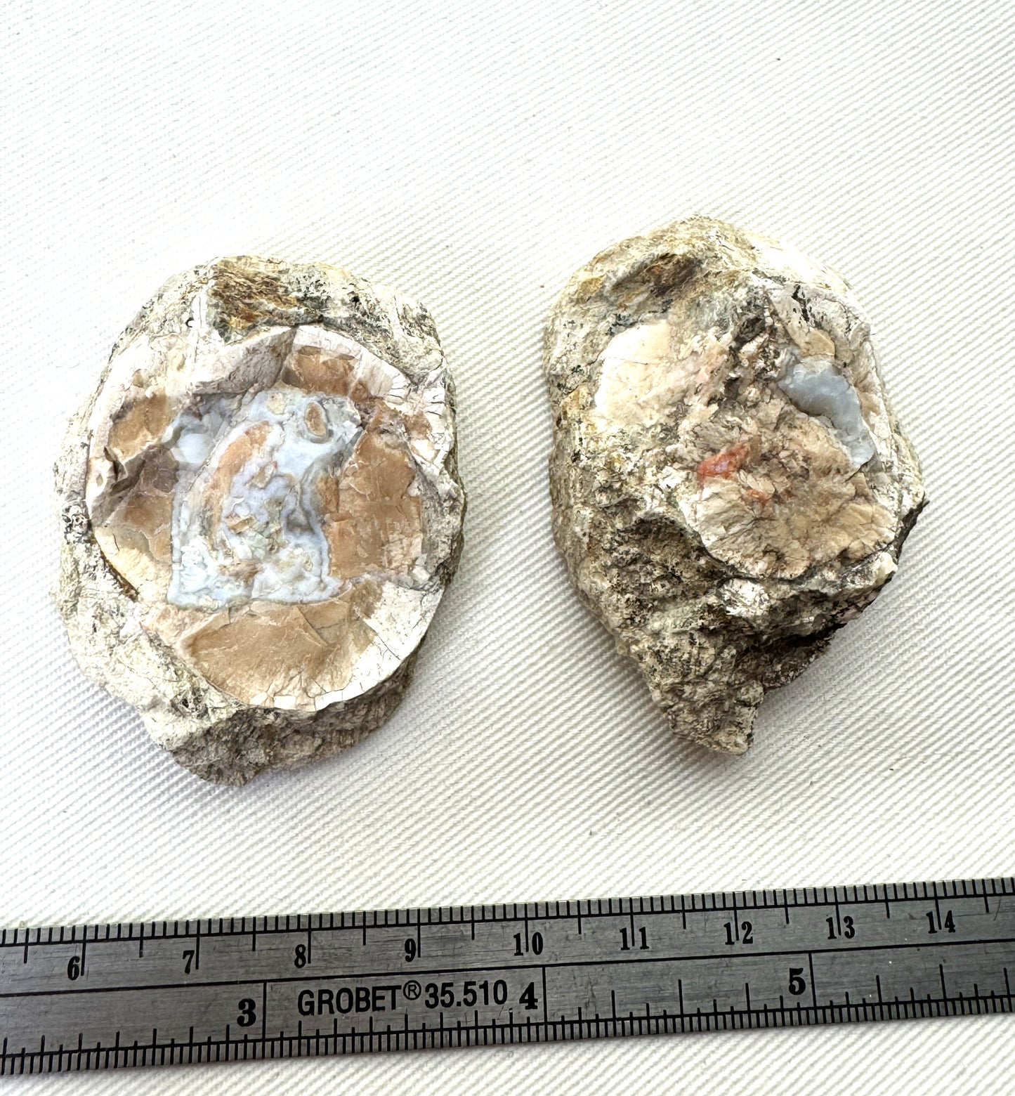 Natural Agate Nodule Mont Lyall Canada polished one face