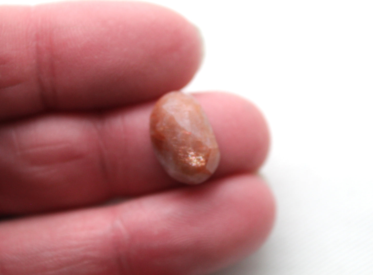 <tc>Deux cabochons de sunstone ovales 10x8MM pierres oranges</tc>