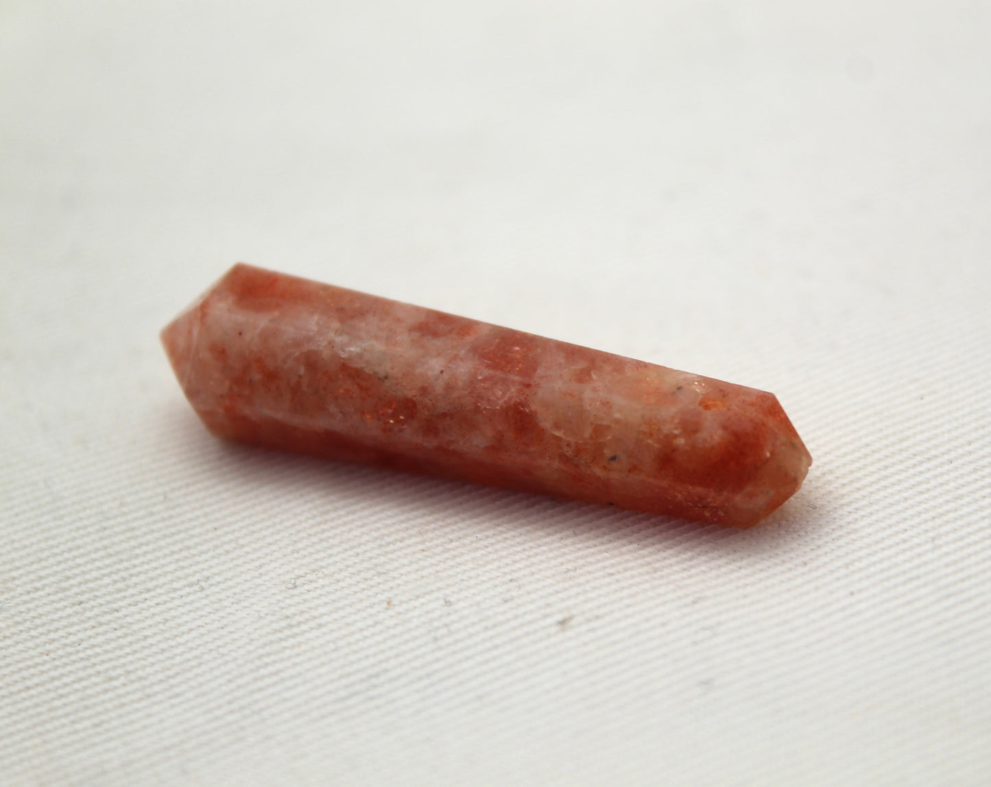 Sunstone double point Tower gemstone pendant size DRILLED