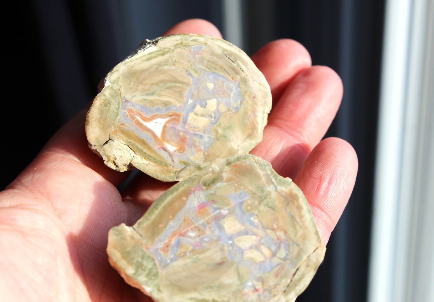 Natural Quartz Agate Chunk Mont Lyall Canada polished