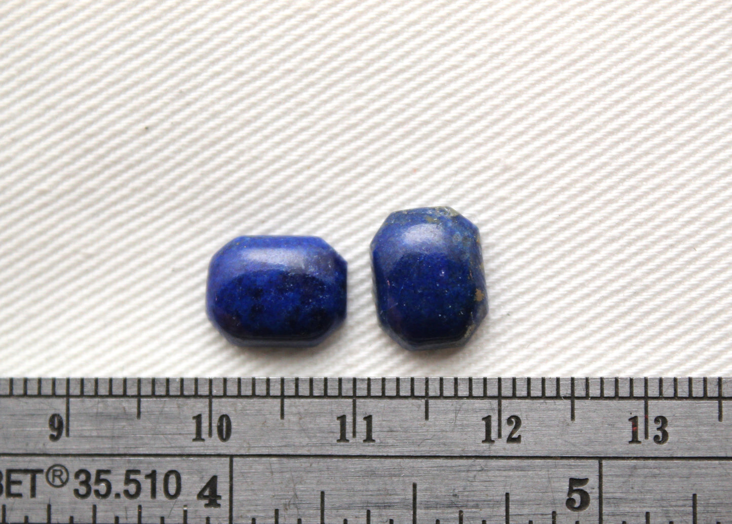 TWO Lapis lazuli Cabochon Blue Gemstones 8X10MM