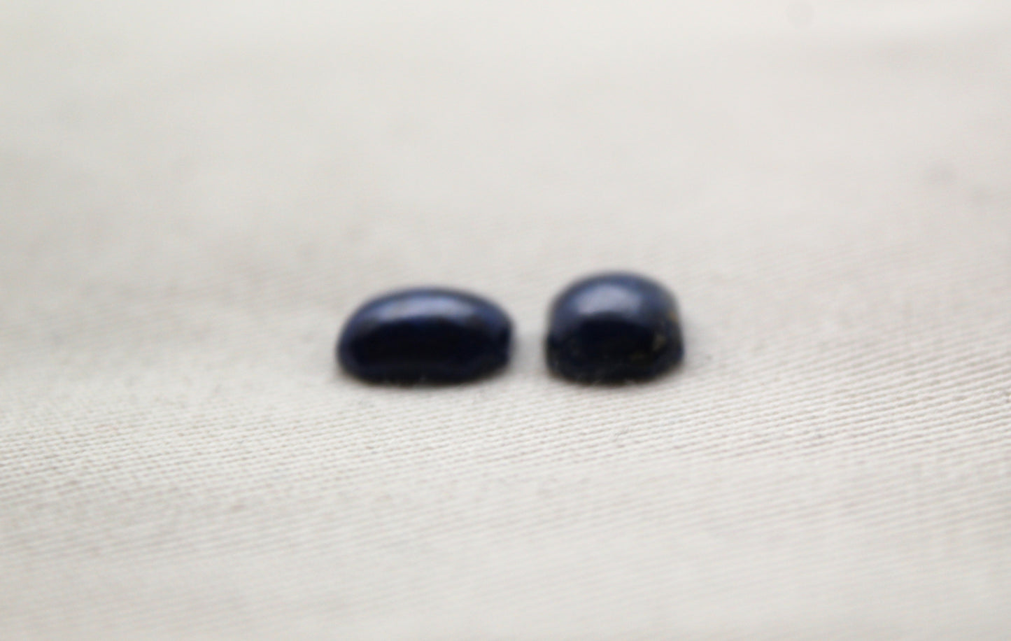 TWO Lapis lazuli Cabochon Blue Gemstones 8X10MM
