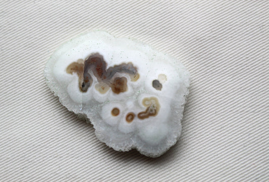 Large Solar quartz gemstone druzy freeform white brown